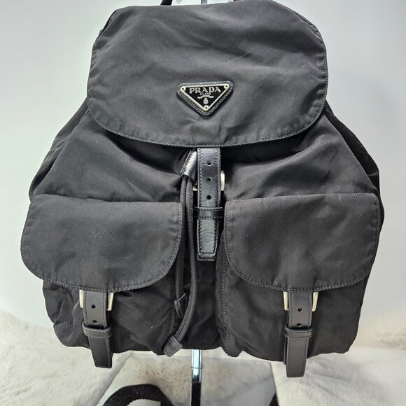 Prada  Black Tessuto Nylon Backpack - Picture 4 of 16